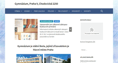 Desktop Screenshot of gymnchod.cz
