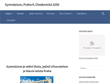 Tablet Screenshot of gymnchod.cz
